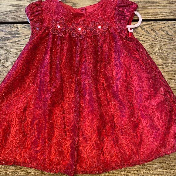 Beautiful girl sparkle red dress 18 months - Picture 1 of 3